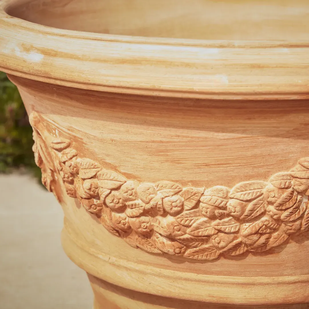 Large Plant Pot with Drainage - Terracotta