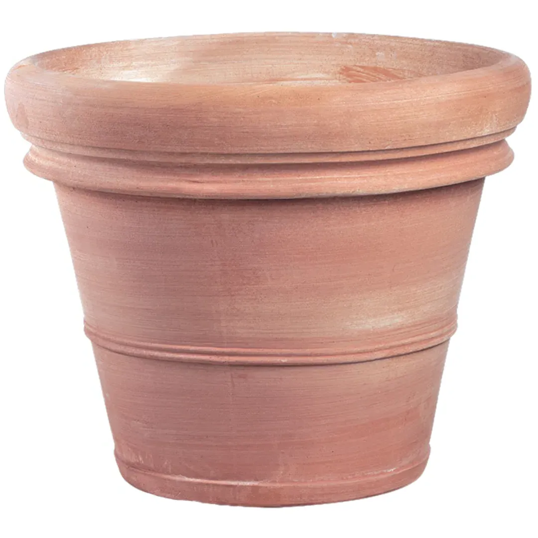 Large Plant Pot with Drainage - Terracotta