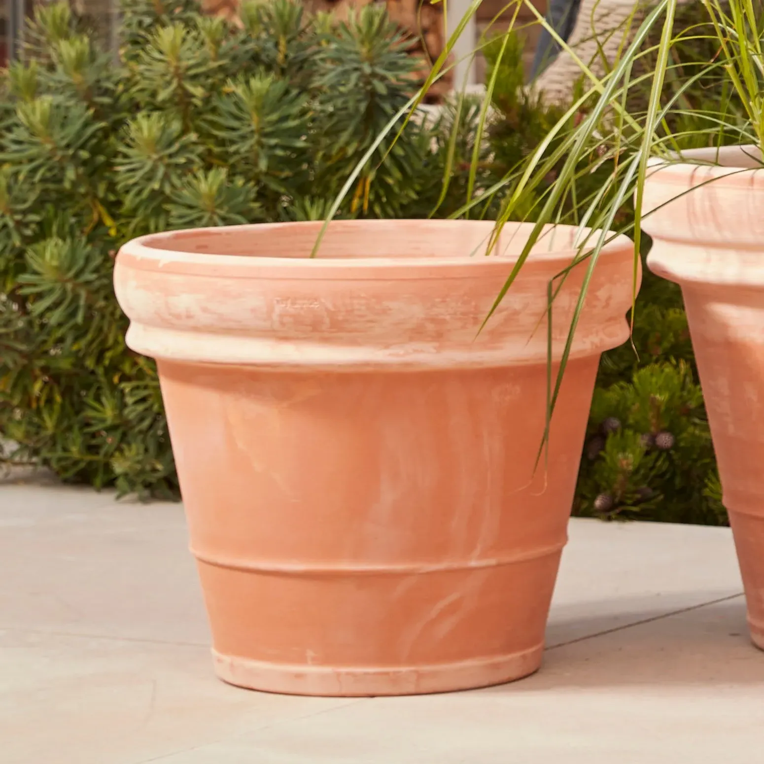 Round Planter Pot with Drainage - Terracotta image
