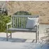 2-Seater Garden Bench - Grey, Eucalyptus Wood