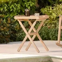 Classic Tea Set with Tray Stand - Natural Wood