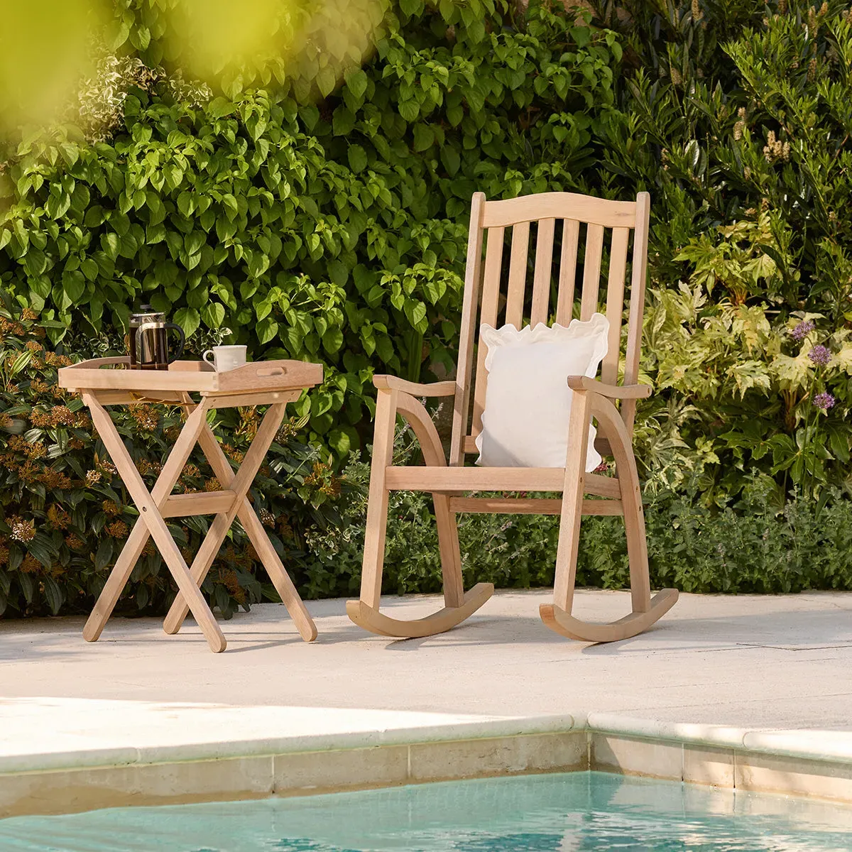 Garden Rocking Chair - Natural, Eucalyptus