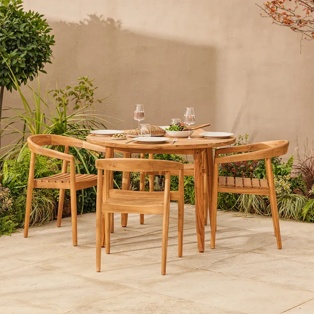 Round Garden Dining Set - Acacia product