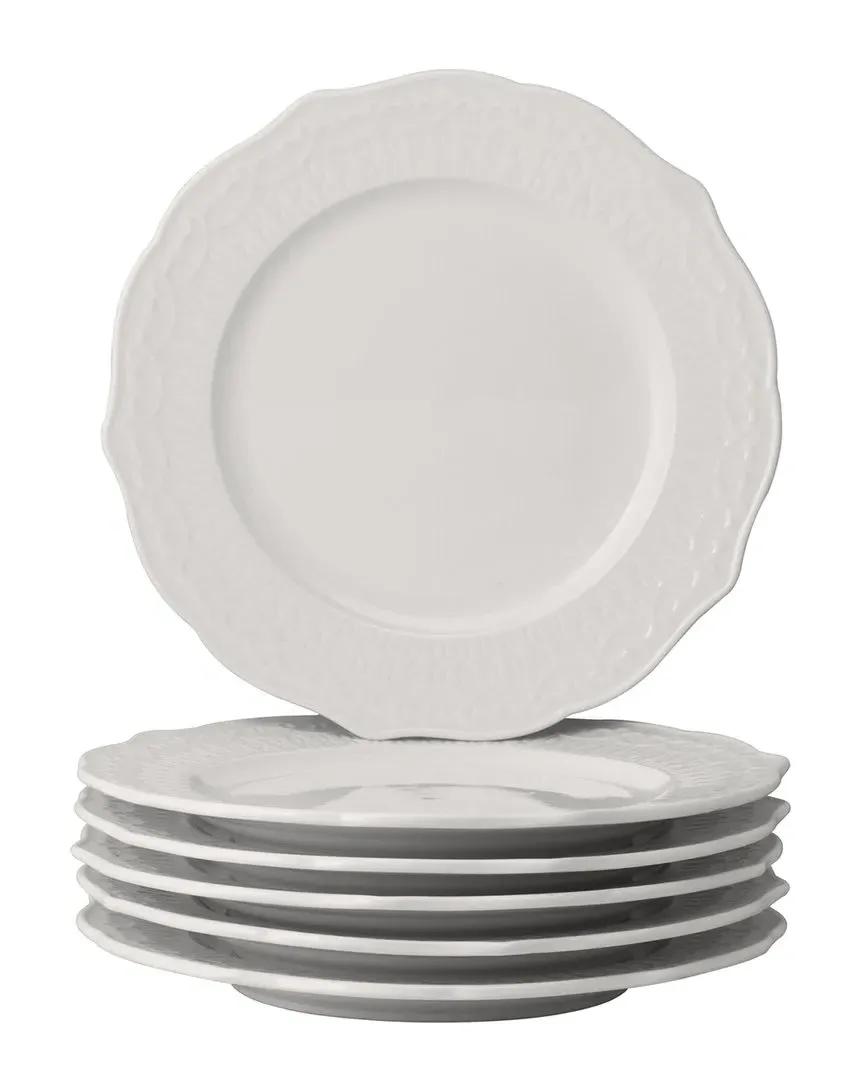 10 Strawberry Street Set of 6 Side Plates - White, Porcelain image
