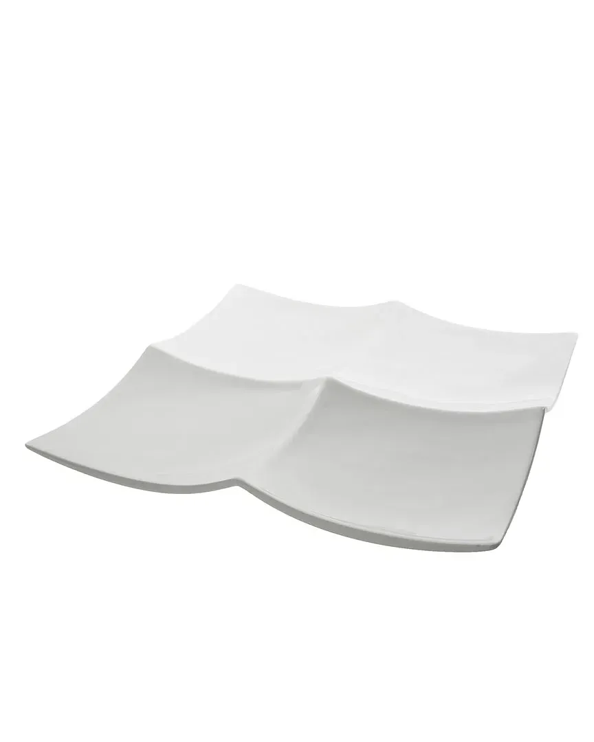 10.5in Square Tapas Plate - White, Porcelain image