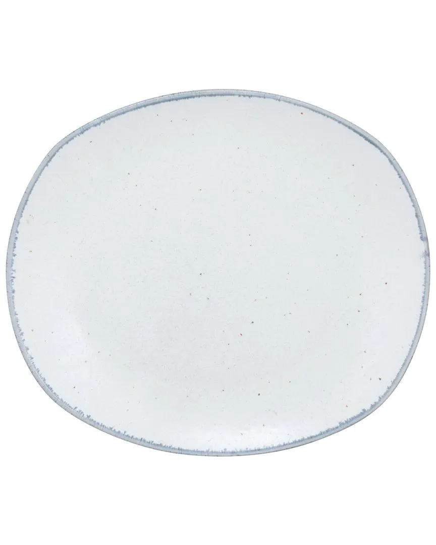 Arctic Rectangular Dinner Plates Set of 4 - White, Ceramic image
