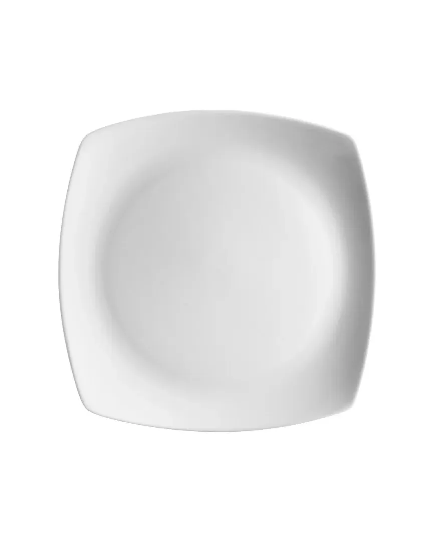Aurora Square Salad Plates Set of 6 - White, Porcelain image