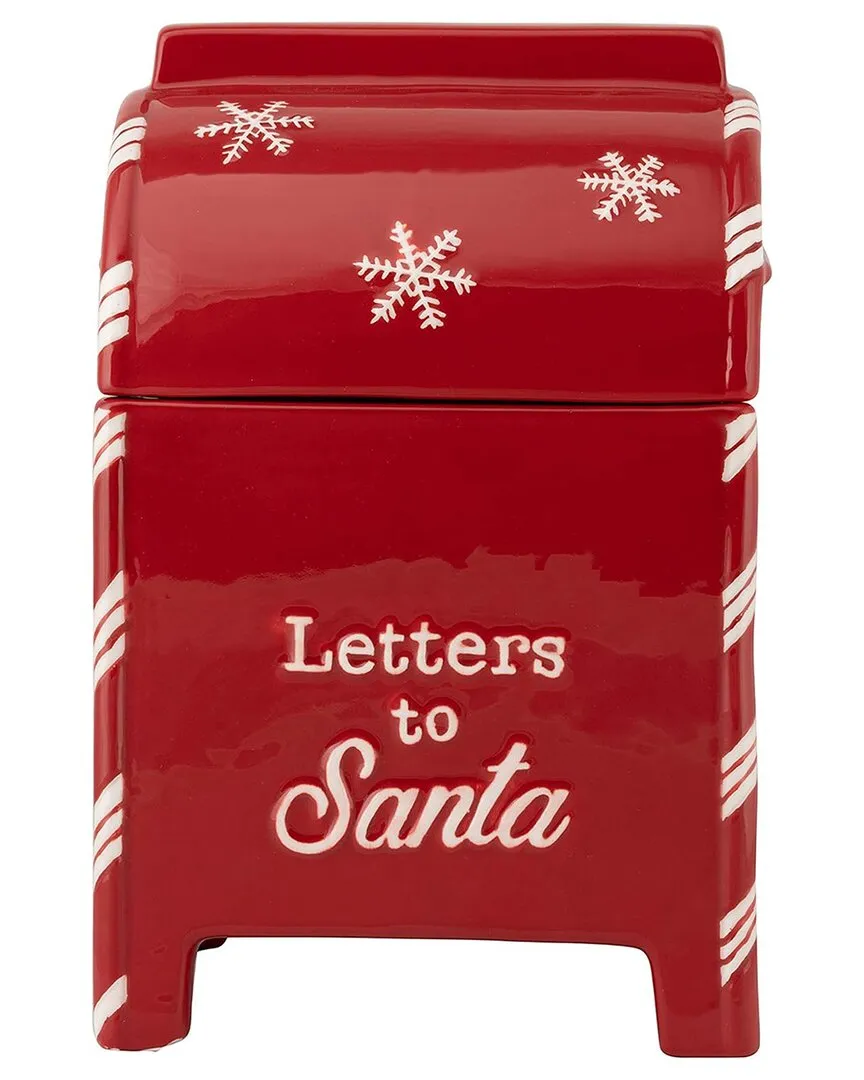 Letters To Santa Cookie Jar - Red, Ceramic image