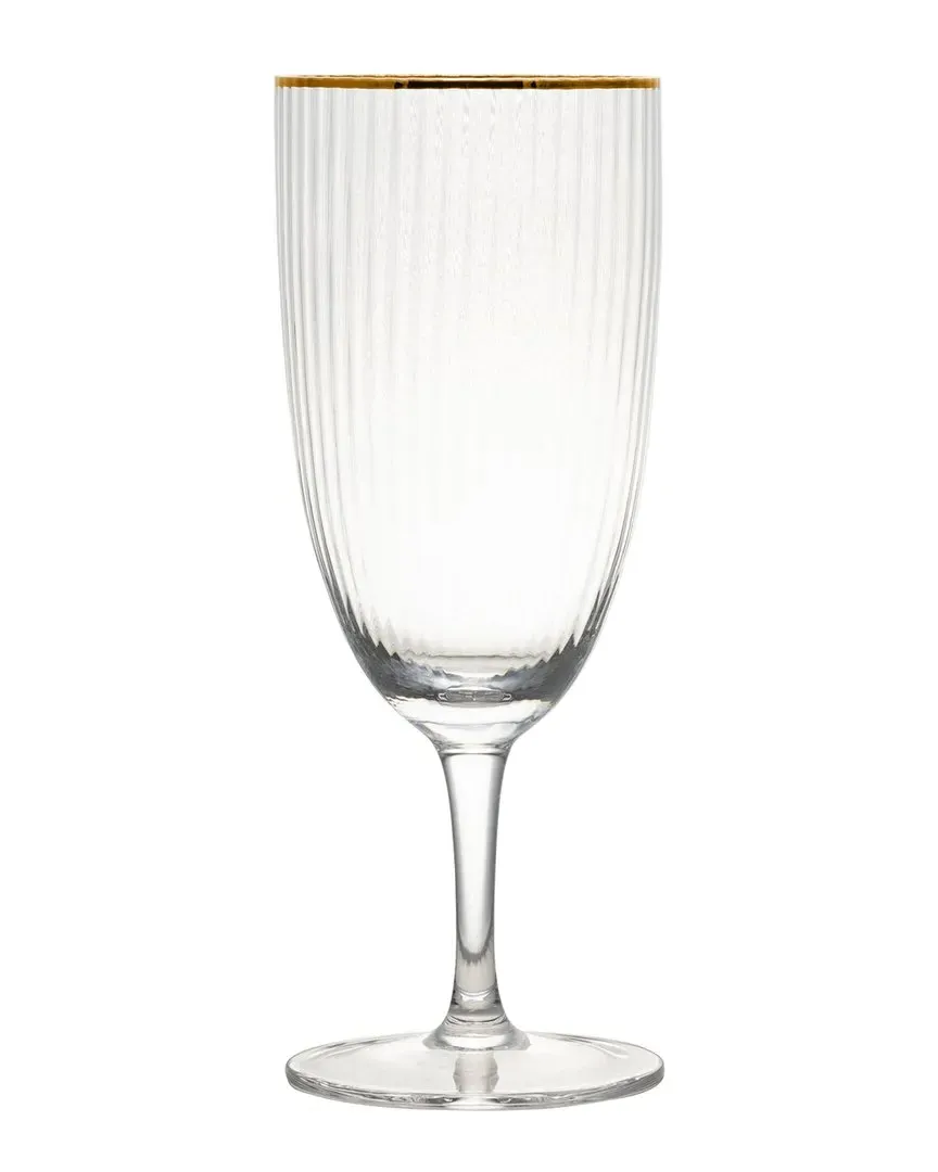 Markle Set of 4 Water Goblets - Gold, Glass