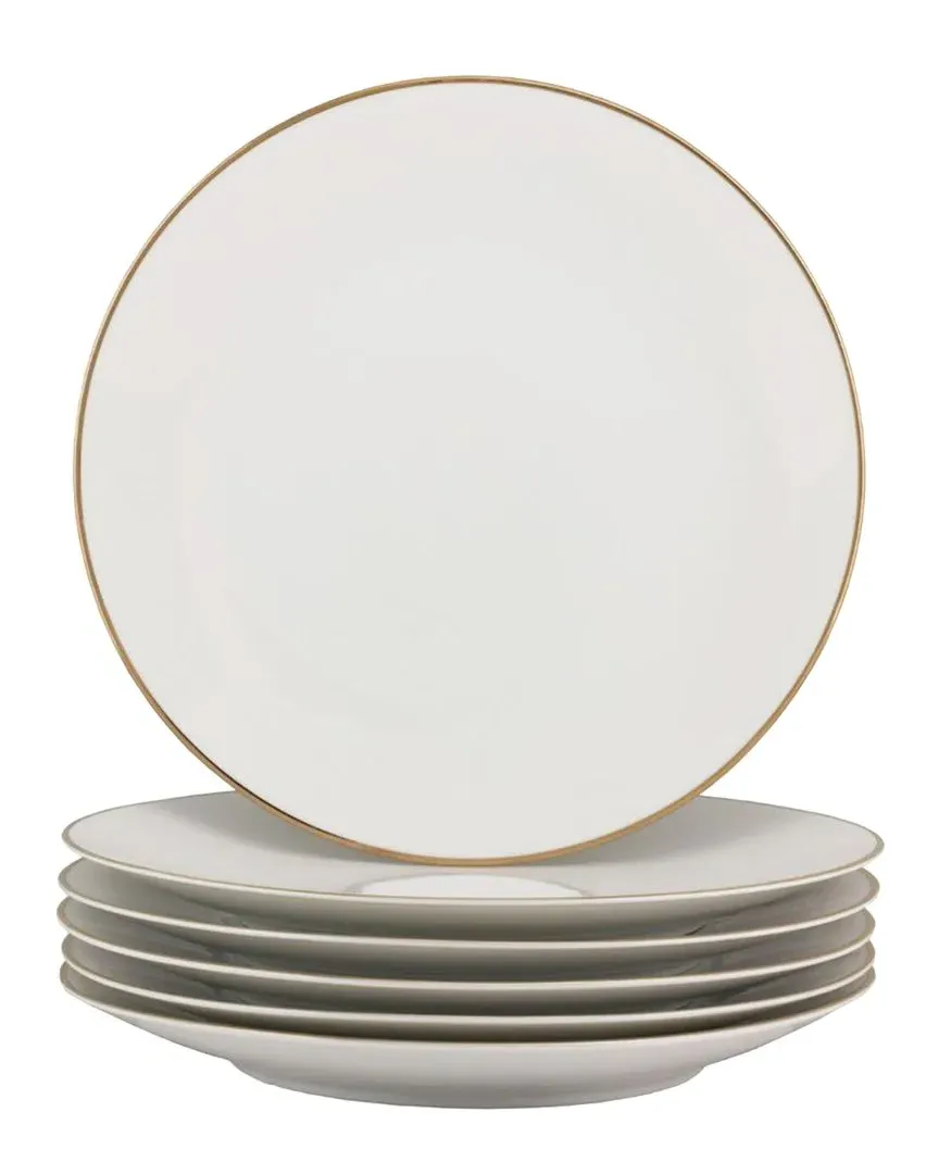 Royal Coupe Set of 6 Bread & Butter Plates - Gold, Porcelain image