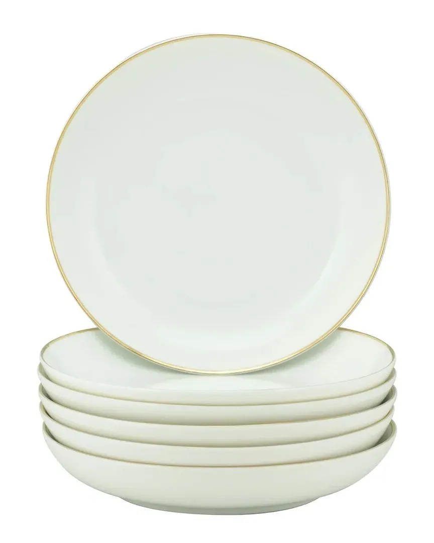 Royal Coupe Set of 6 Soup Bowls - Gold, Porcelain