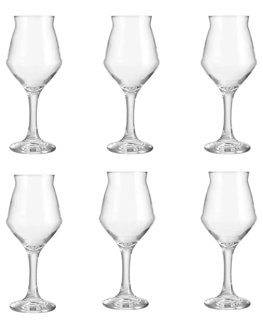 Set of 6 Bier Sommelier Glasses - Clear