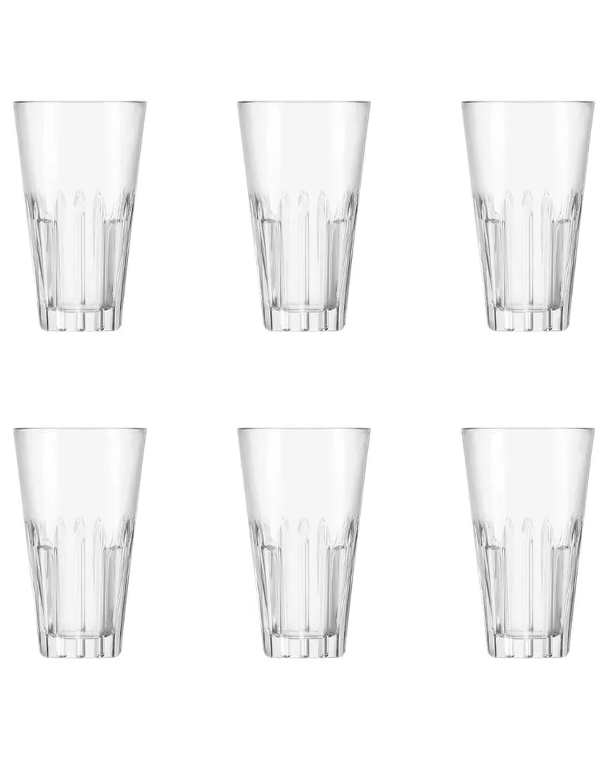 Stepback Set of 6 Hiball Glasses - Clear