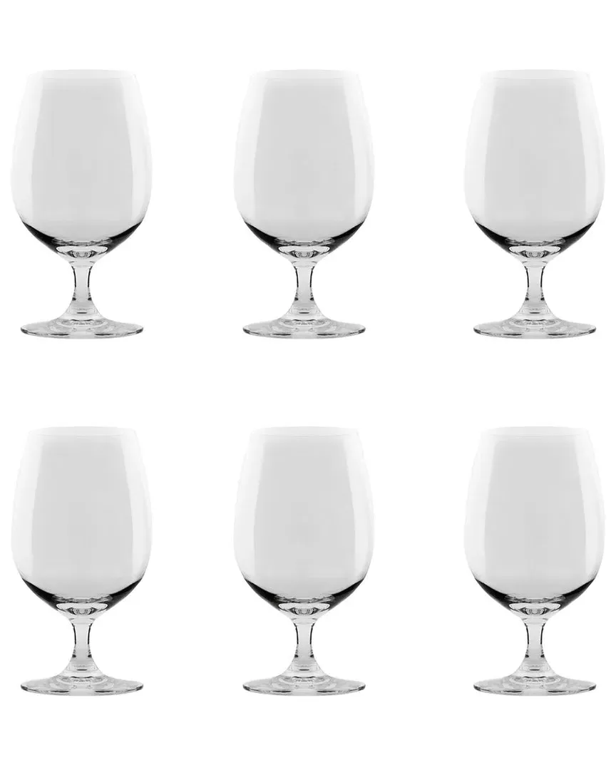 Vail Set of 6 Water Goblet Glasses - Clear, Glass