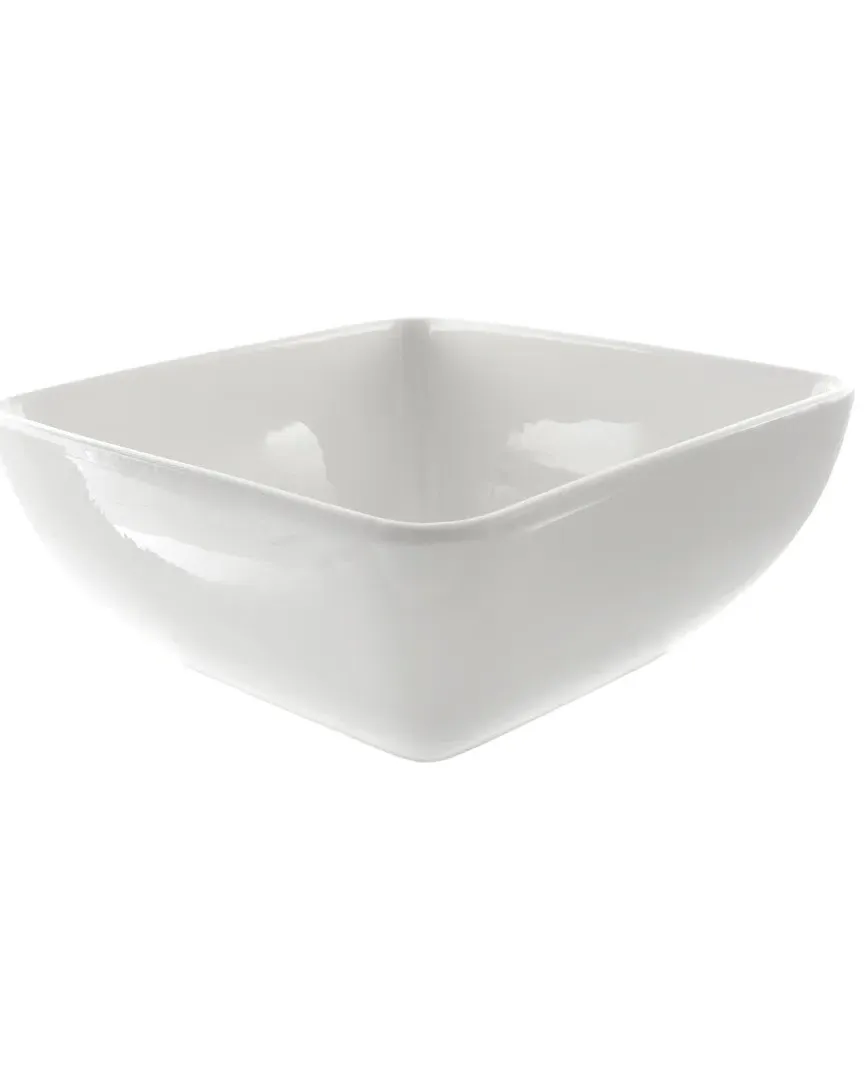 Whittier 9.5in Square Porcelain Bowl - White image