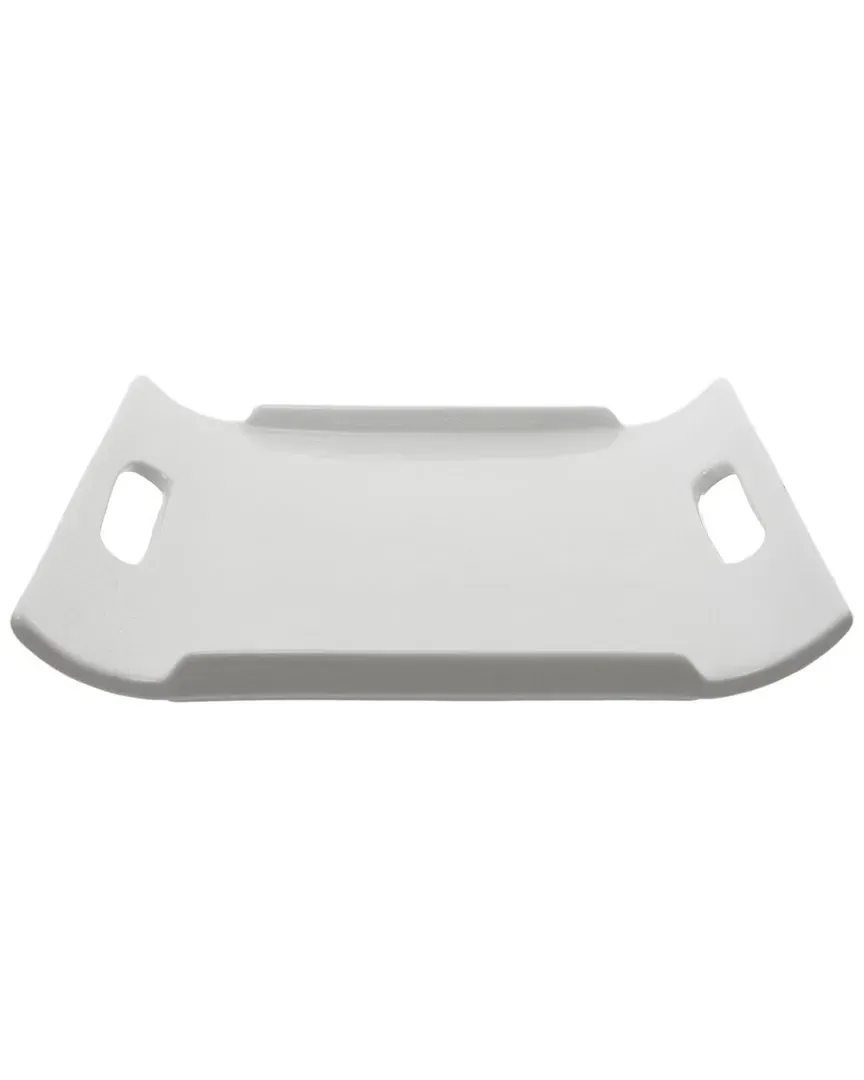 Whittier Rectangle Platter Set with Handles - White, Porcelain image