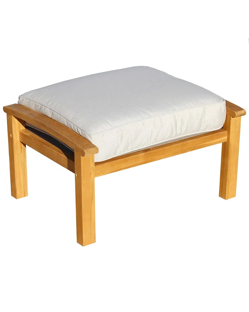 16 Elliot Way Heritage Outdoor Ottoman - Natural, Teak image