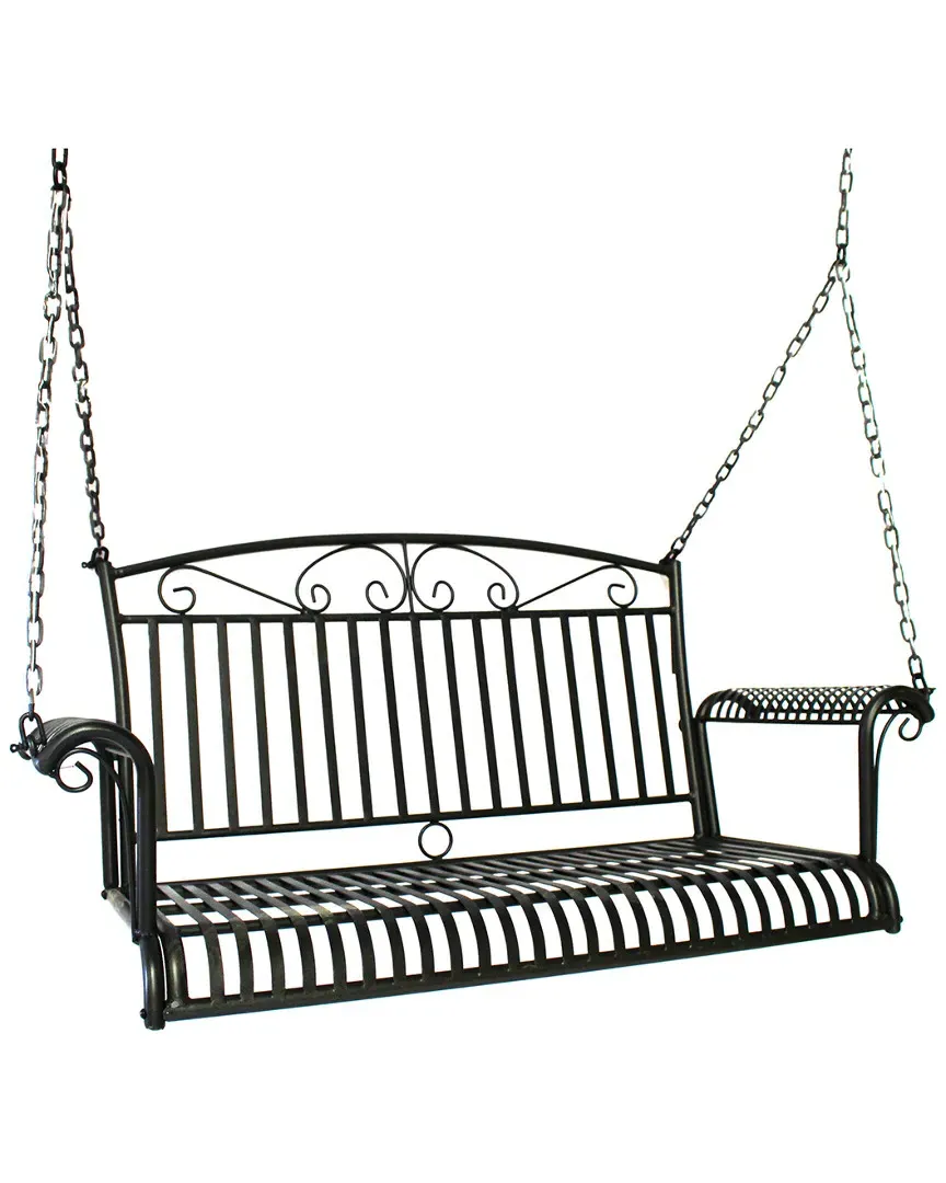 French Quarter Outdoor Swing - Black