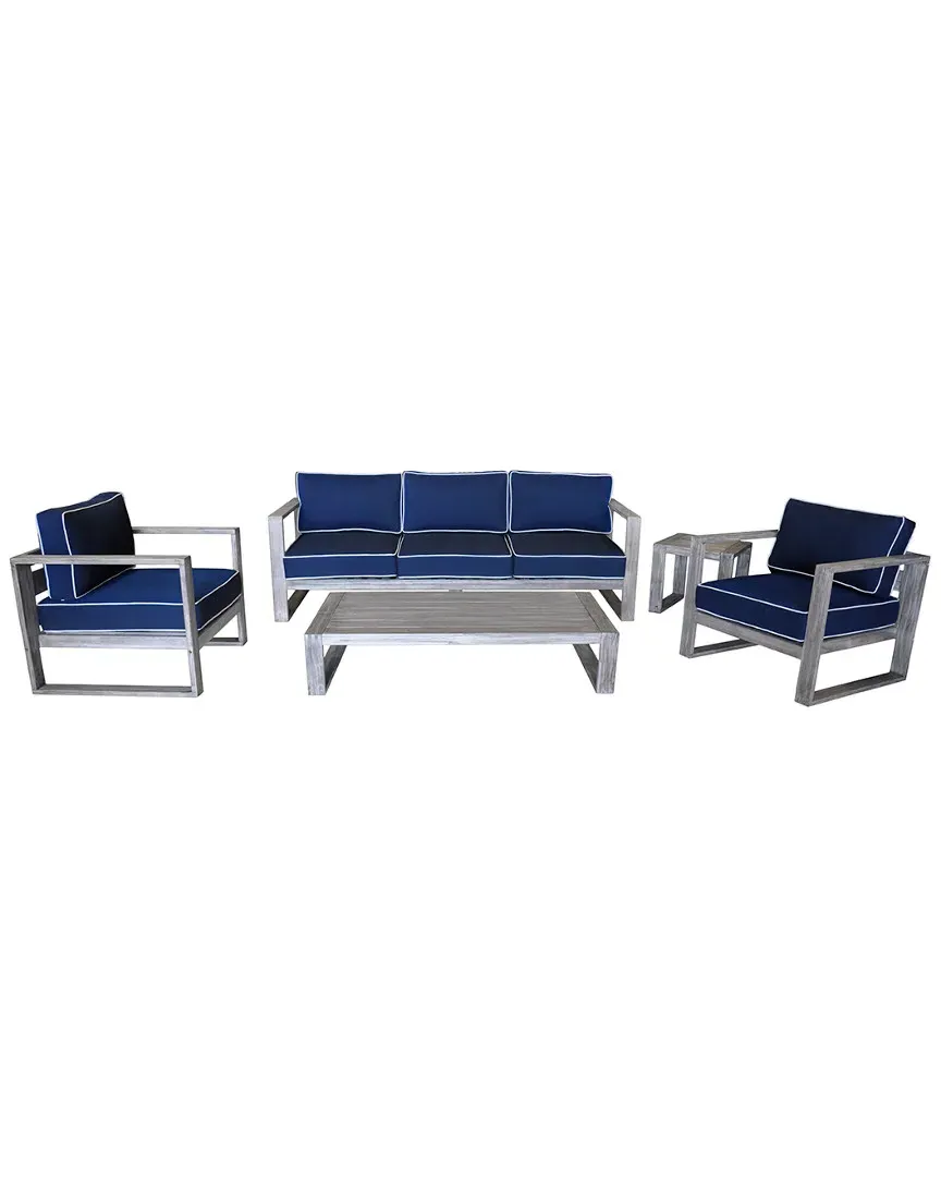 North Shore Outdoor Club Chair - Driftwood Gray, Teak image