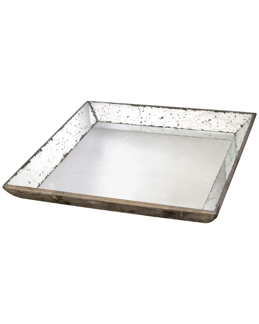 23.75in Glass Tray - Mirror image