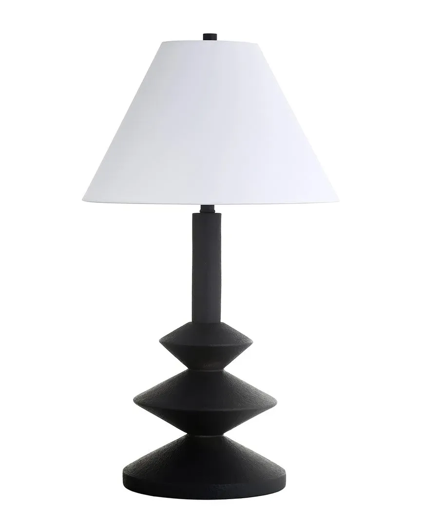 Abilene Triple Gourd Table Lamp with Fabric Shade - Black image