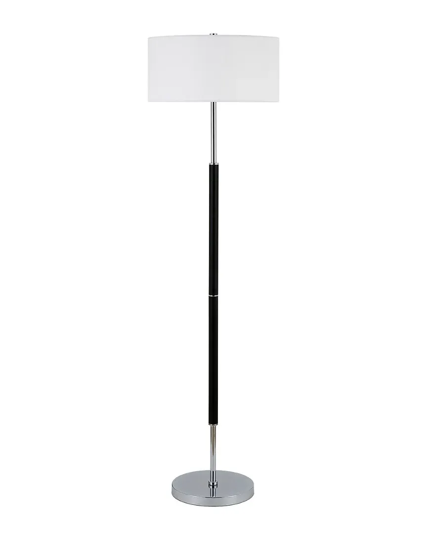 Abraham + Ivy Simone Floor Lamp - Black, Polished Nickel image