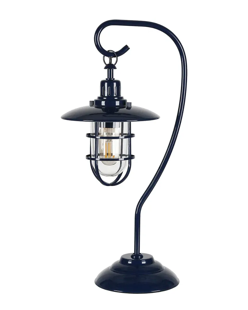 Bay Nautical Lantern Lamp - Navy Blue, Metal