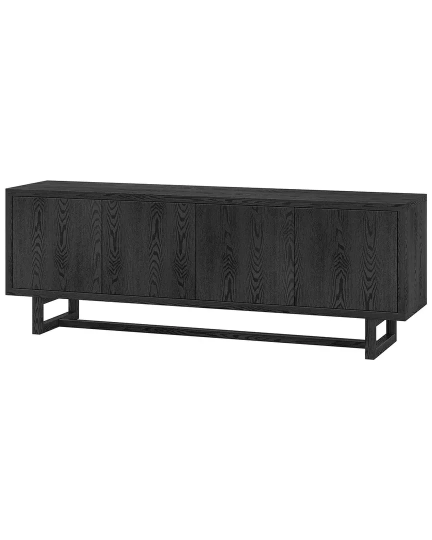 Cutler Rectangular TV Stand For TVs Up To 75in - Black, MDF image