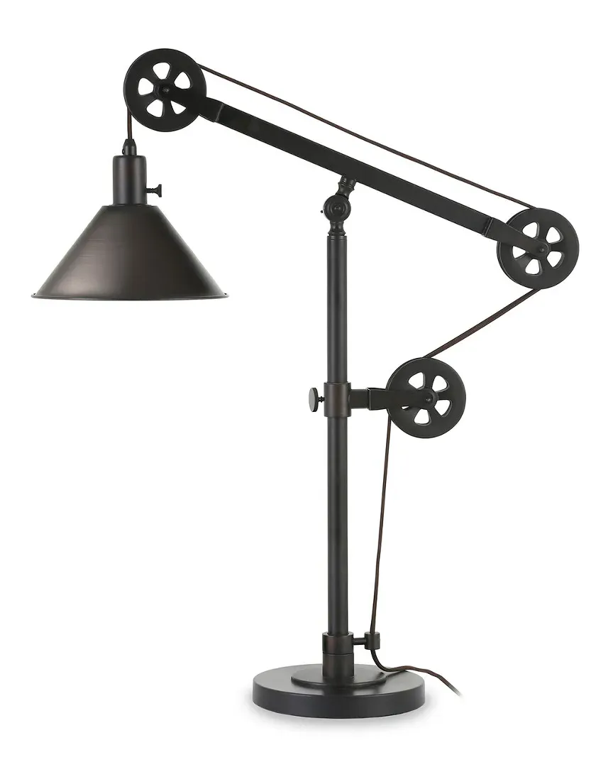 Descartes 29in Table Lamp with Pulley System - Black image