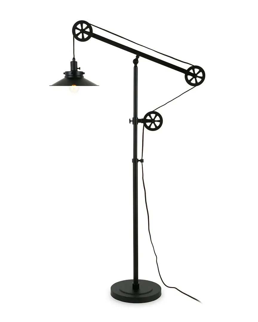 Descartes Wide Brim Floor Lamp - Black image