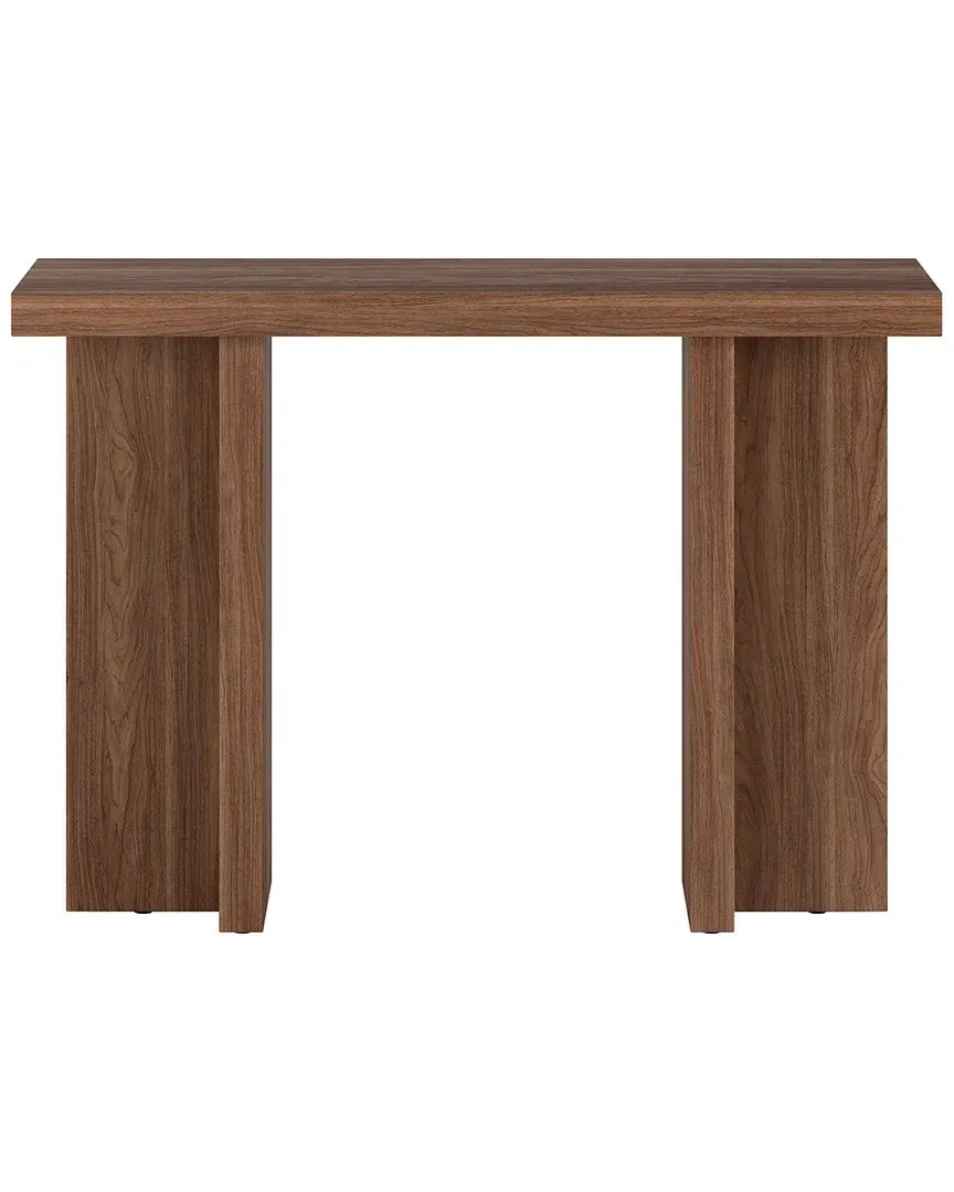 Dimitra 42in Rectangular Console Table - Brown Satin Walnut