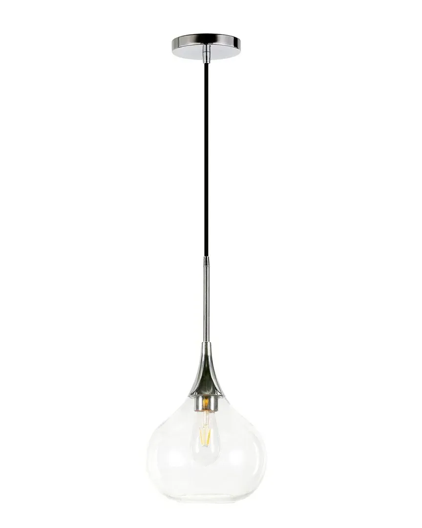 Ida Pendant Light - Silver, Clear Glass