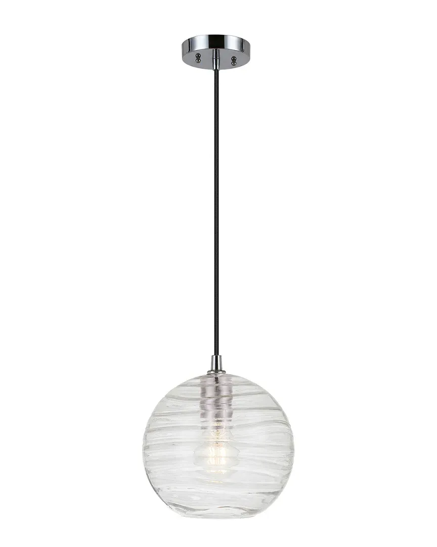 Wayve Spherical Pendant Light - Silver, Glass