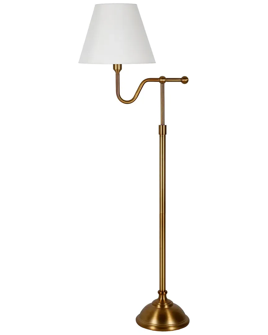 Wellesley Floor Lamp with Empire Shade - Gold, Brass