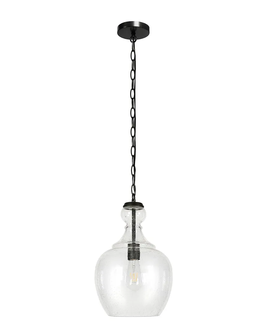 Westford Seeded Glass Pendant - Black image