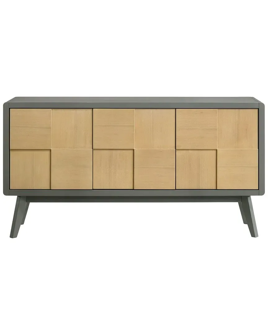 Blayde Server - Light Grey, Natural Wood image