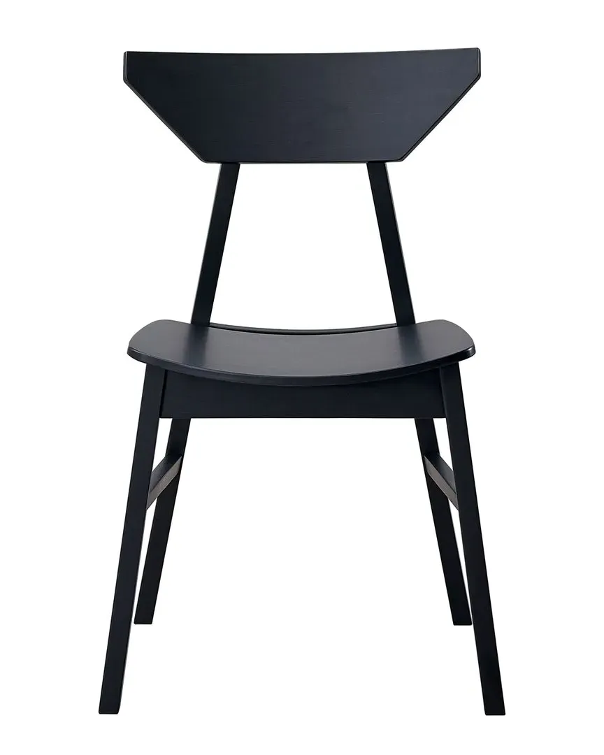 Briar Set of 4 Side Chairs - Black, Rubber Wood image