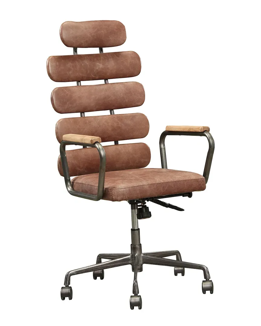 Calan Executive Office Chair - Vintage Whiskey, Top Grain Leather