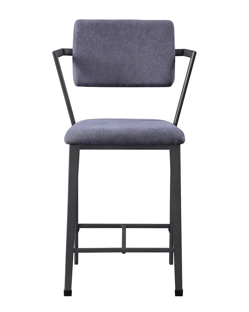 Cargo Counter Height Chair Set of 2 - Fabric, Gunmetal image