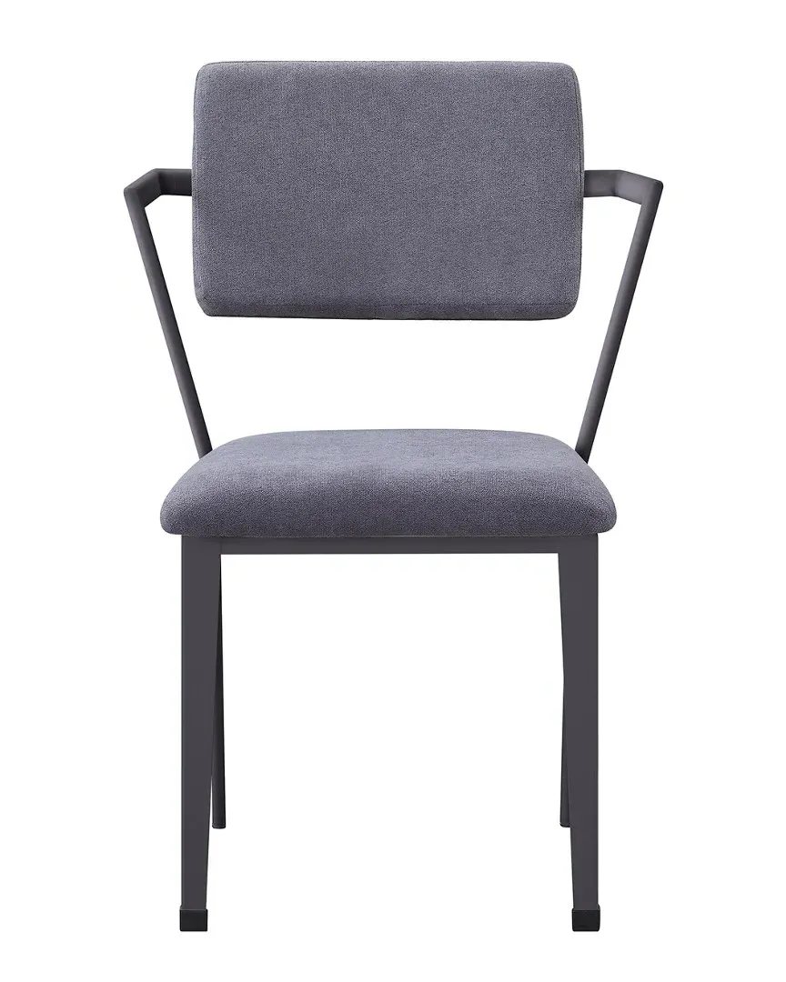 Cargo Dining Chair Set of 2 - Grey Fabric, Gunmetal image