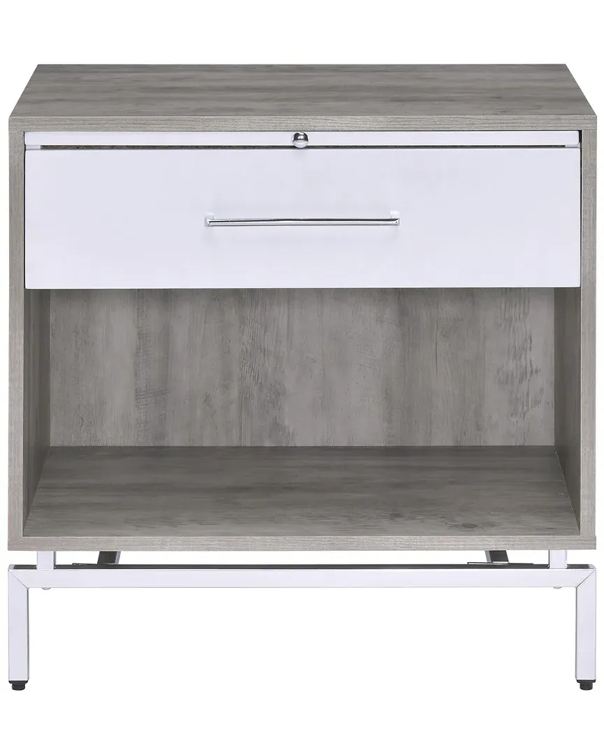 Cistus Accent Table with Drawer - Weathered Gray Oak image