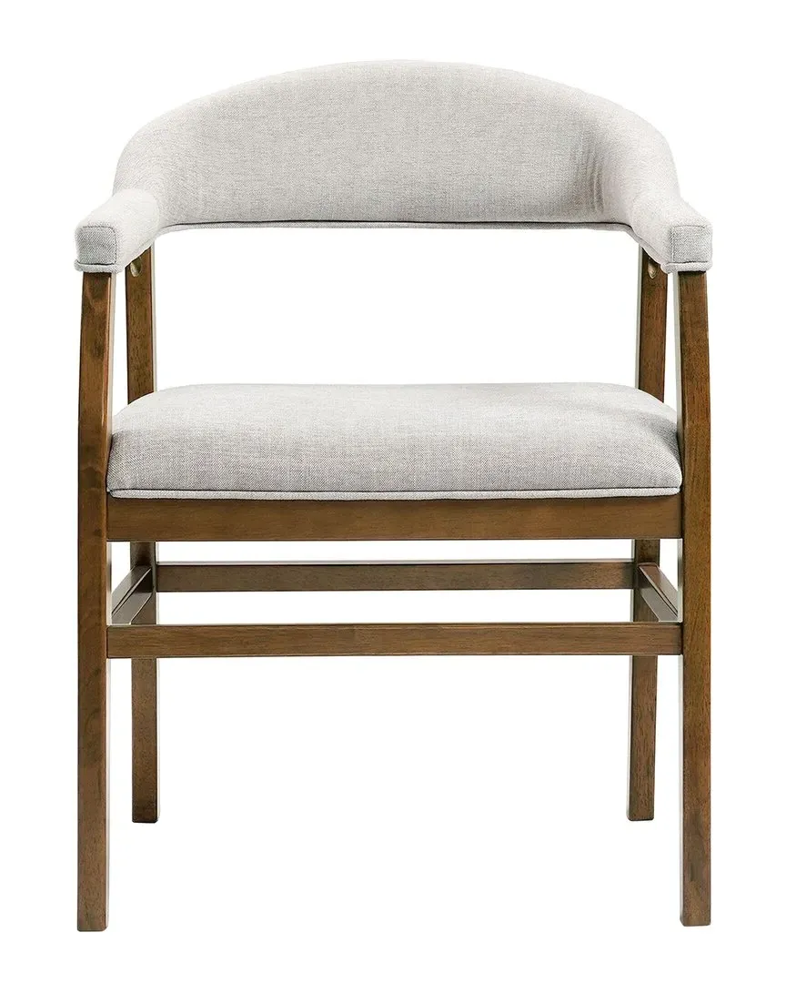 Darcy Set of 2 Arm Chairs - Dark Walnut, Fabric image