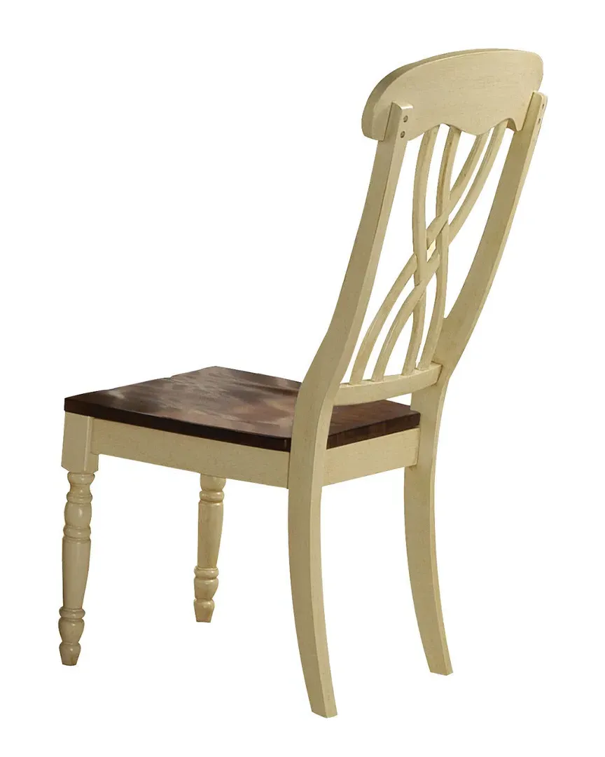 Dylan Side Chair Set of 2 - Buttermilk, Wood