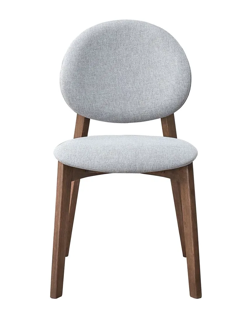 Hadasa Set of 2 Side Chairs - Grey, Linen image
