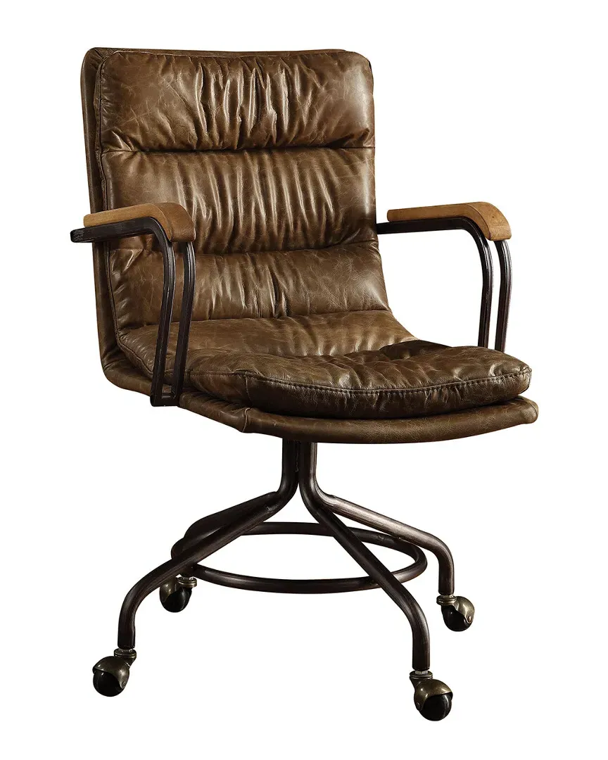 Harith Executive Office Chair - Vintage Whiskey, Top Grain Leather