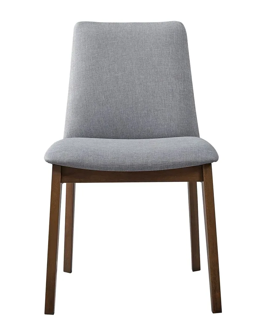 Kaela Side Chair Set of 2 - Grey, Fabric