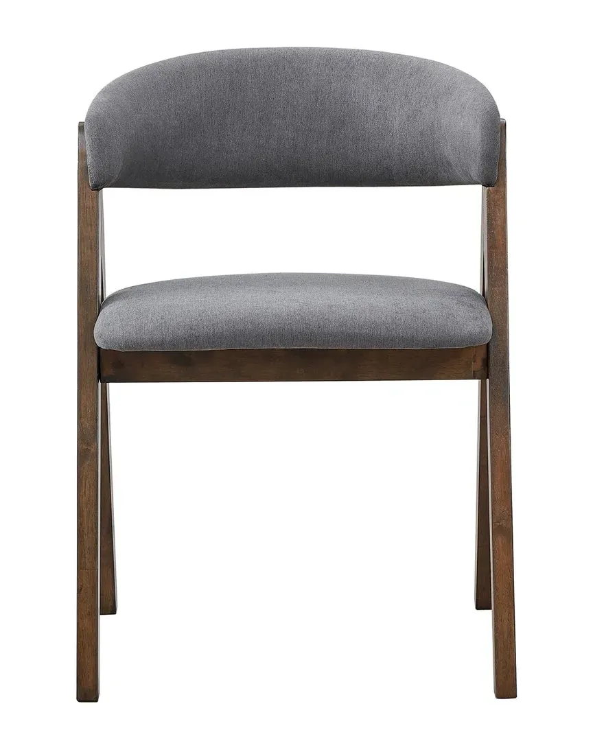 Keiki Side Chair Set of 2 - Grey, Fabric