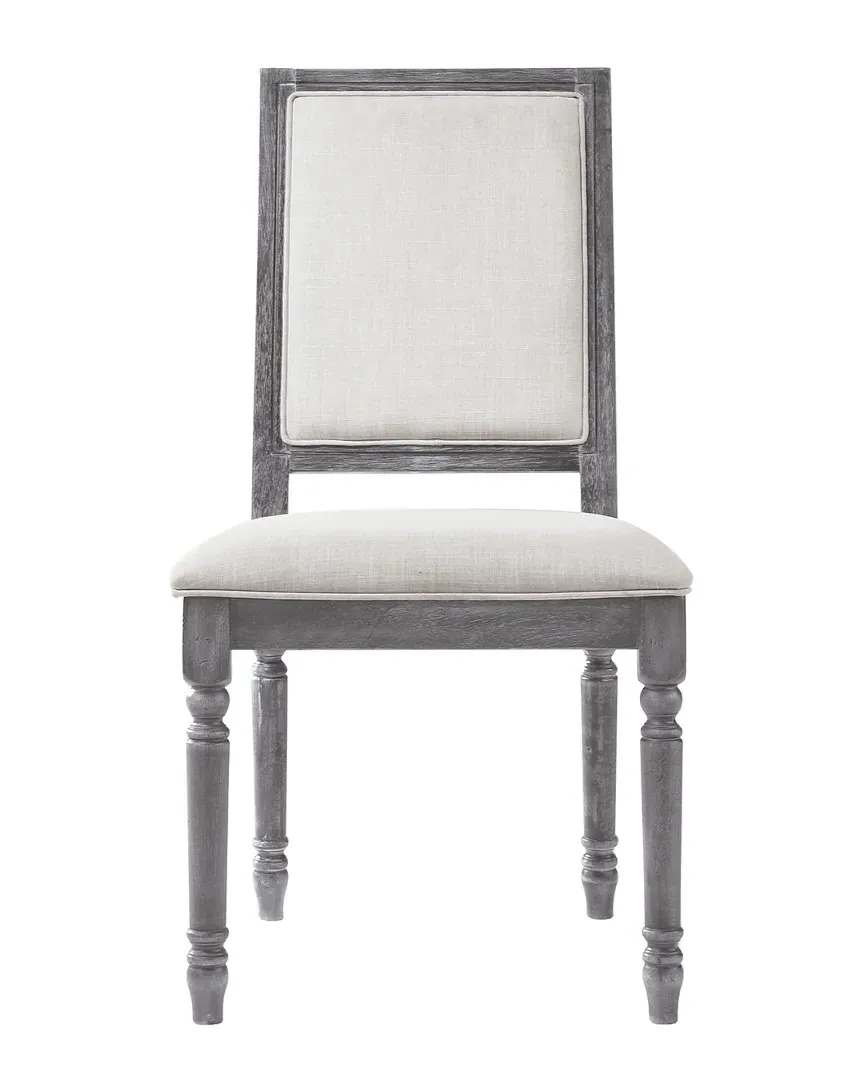 Leventis Set of 2 Side Chairs - Cream, Linen image