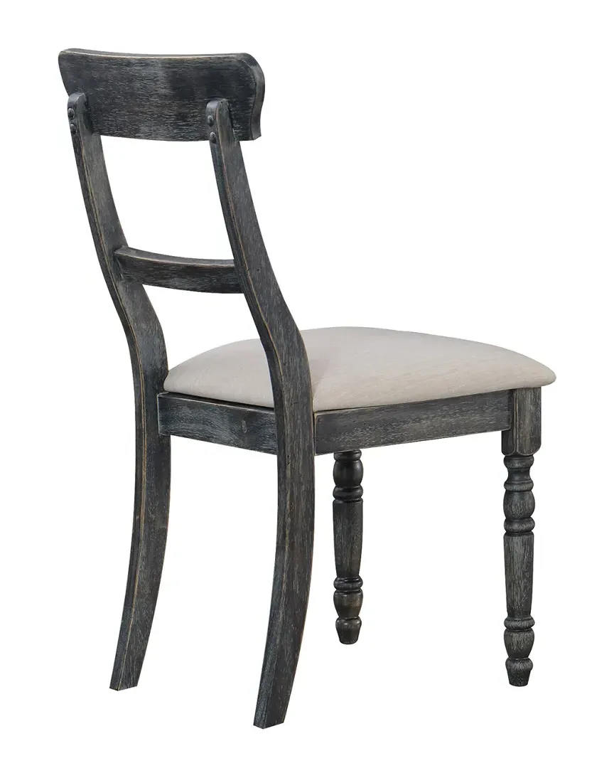 Leventis Side Chair Set of 2 - Light Brown, Linen image