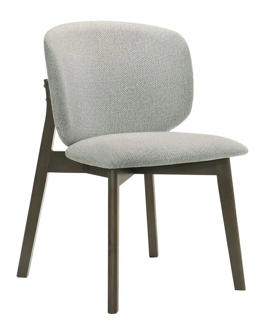 Mallin Side Chair Set of 2 - Grey, Chenille